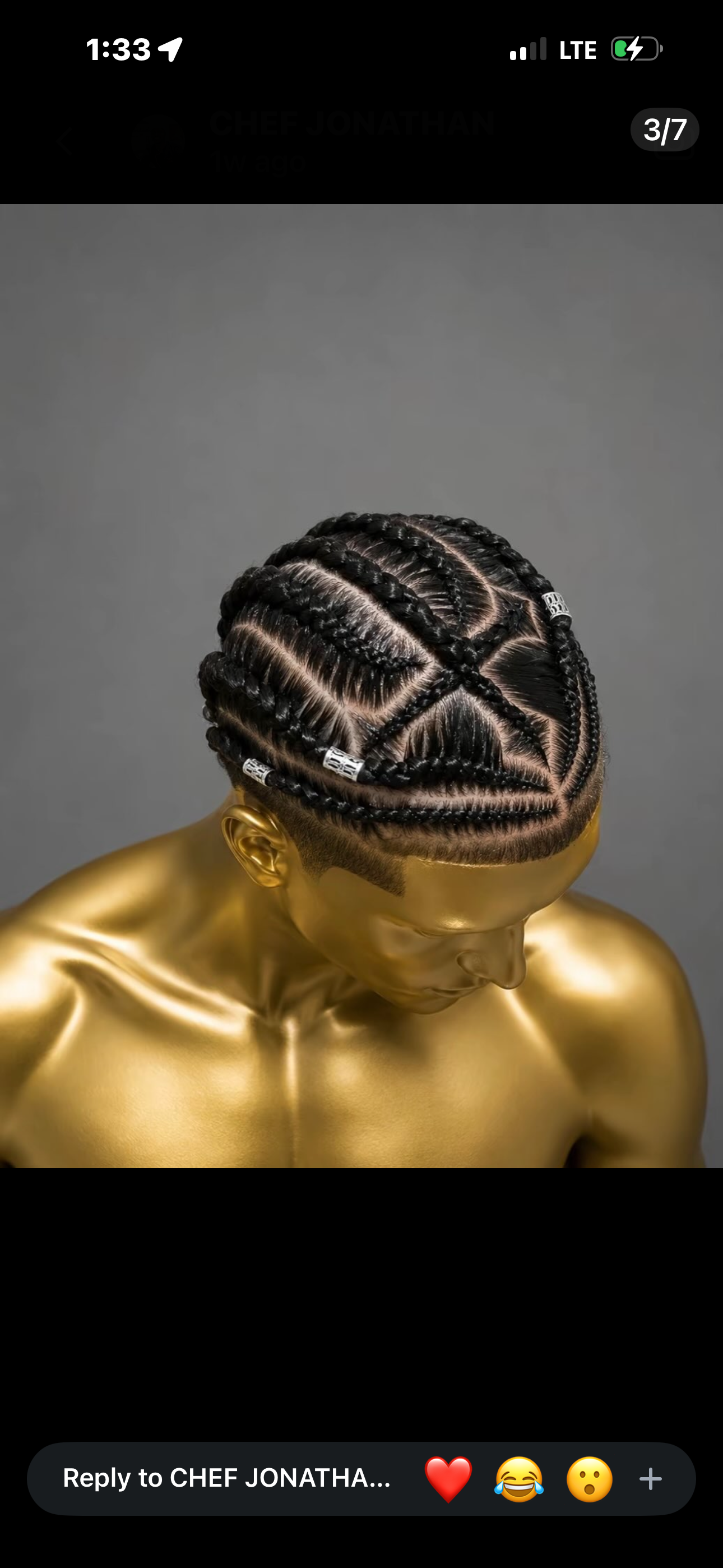 Men cornrows